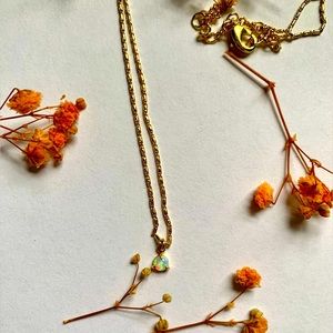 Petite Opal Choker (14k Plated Gold)